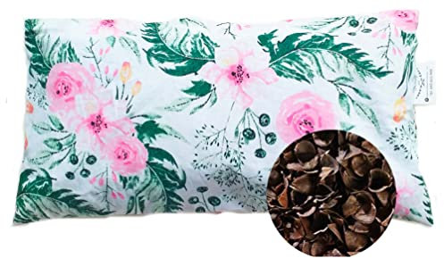 Gesunder Schlaf Buchweizenkissen Kissen mit Buchweizenschale mit Reißverschluss, Buchweizen, orthopädisches Naturkissen, mit Innen- und Außenkissenbezug (R1, 20 x 40)