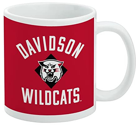 Davidson College Wildcats - Taza de café de cerámica, tazas de regalo novedosas para café, té y bebidas calientes, 11 onzas, color blanco