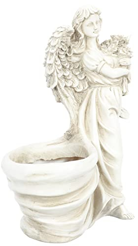 Angoily Europäischer Stil Engel Mädchen Pflanzer Statue Harz Garten Für Den Außenbereich
