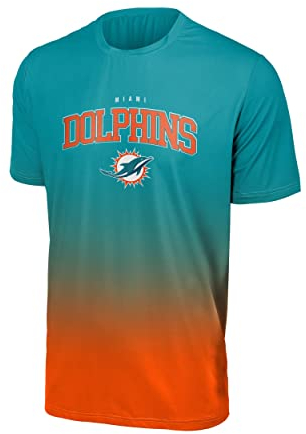 FOCO Miami Dolphins NFL Gradient Mesh Jersey Short Sleeve Herren T-Shirt - L