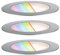 Paulmann 94752 Plug & Shine LED Bodeneinbauleuchte Floor Smart Home Zigbee 3erSet rund IP67 3x2W 3x65lm dimmbar 70mm Edelstahl RGBW seewasserresistent