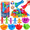 NCKIHRKK Jouet Enfant pour 2 3 4 5 Ans, Caractères Jeu Educatif, Jeux Montessori 2 Ans pour Comptage et Tri Apprendre Les Couleurs, Jeu de Tri Motricité Fine