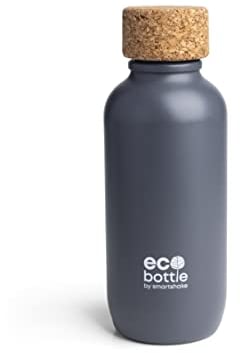Smartshake EcoBottle 650ml/ 22 oz BPA Free Water Bottle | Reusable, Recyclable, Non-Toxic & Eco-Friendly | Lightweight & Leakproof Small Flask, Cool Gray
