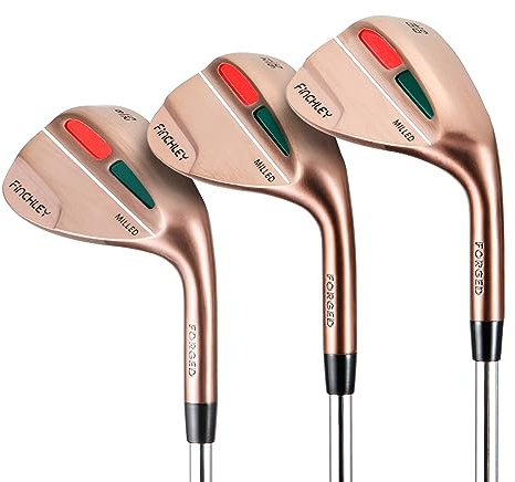FINCHLEY Forged Golf Wedge Set - 52/56/60 Degree Wedges for Men and Women, Milled Face for Ultra Spin, Right Hand, Bronze