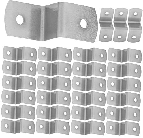 Housoutil Fournitures Dencadrement 100 Clips De Fixation En Z Supports Décalés Pour Connecteurs De Cadre De Table