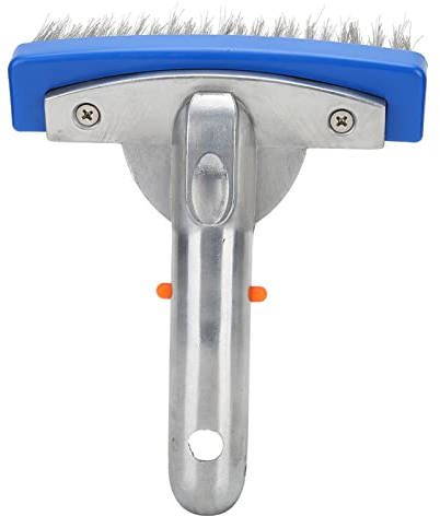 Cepillo para Piscina De 5,5 Pulgadas, Cepillo De Limpieza De Pared para Piso De Estanque De Acero Inoxidable, Limpia Sin Esfuerzo Las Manchas Rebeldes, Cepillo De Limpieza para Piscina para Escaleras