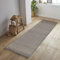 Jimri Flauschiger Teppich Läufer - Hochwertiger Kurzflor für Zuhause, Büro, Küche, Eingang, Flur, Wohnzimmer - Maschinenwaschbar - Rutschfester Teppich Waschbar - 60x110 cm - Taupe
