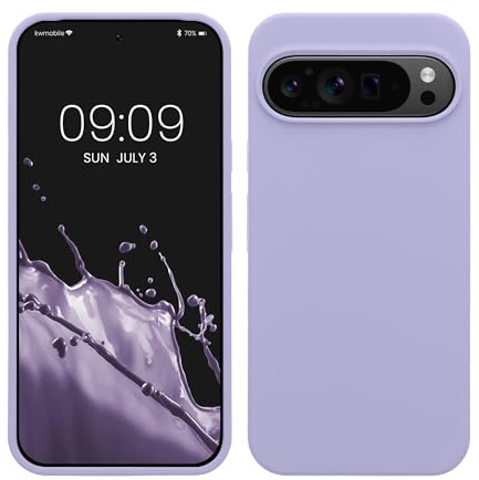 kwmobile Handyhülle für Google Pixel 9 Pro XL Hülle, für Pixel 9 Pro XL Case - Hülle Silikon - kabelloses Laden - Lavendel