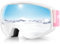 Findway Skibrille Erwachsene für Herren Damen, Snowboardbrille für Brillenträger, OTG UV-Schutz Kompatibler Helm Anti Fog Skibrillen, Rosa Sphärisch Verspiegelt