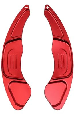 Paletta Volante Prolunga Per Golf 7 Per Polo Per GTI R Per MK7 Adesivi Per Cambio Al Volante Dell'auto Che Estendono La Velocità Della Marcia Prolunga Cambio Paddle(Red)