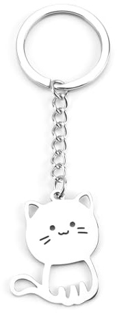 MUCOOS Katzen Schlüsselanhänger, Kreativer Schlüsselanhänger, Personalisierter Schlüsselanhänger,Geschenk Für Katzenbesitzer, Süßer Schlüsselanhänger, Schlüsselanhänger Für Freunde,Schlüsselanhänger
