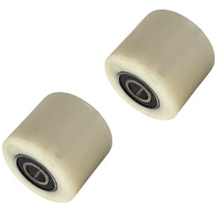 Folpus 2x roues de en polyéthylène pour transpalette avec roulements