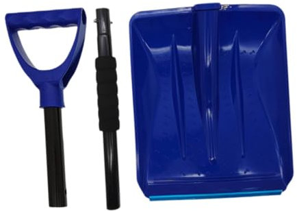 Dualoai Robuster Schneeschieber für Einfahrten Und Den Garten, Blau