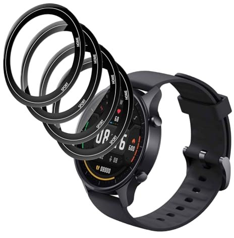 Jinshiweikai [4 Piezas Protector Pantalla para Xiaomi Mi Watch - Película Flexible HD,Protección Antiarañazos,Full Coverage, Material Compuesto No Vidrio,Flexion Libre