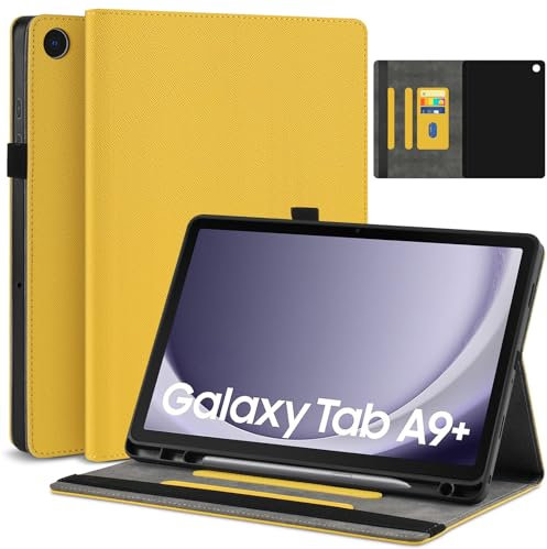 KATUMO Case for Samsung Galaxy Tab A9 Plus / A9+ 11 Inch (SM-X210/X216/X218), Shockproof Tablet Case Compatible with Galaxy TabA9 Plus 11 inch, Folio Leather Tablet Cover with Pen Holder