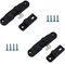 Lot de 2 loquets de verrouillage coulissants horizontaux pour fenêtres et moustiquaires