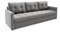 Couch Ivio mit mit Schlaffunktion Samt Velours mit bedkasten (Manila 16 - grau)