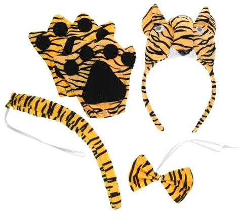 iplusmile Tiger Headband for Boys and Girls Jungle Animal Hat Stage Performance Accessory Halloween Costume