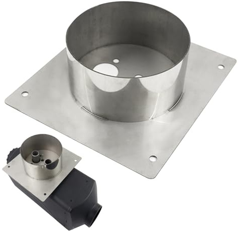 Diesel Heater Turret Plate 60mm High, Diesel Heater Mount Plate Bracket, Turret Planar Parking Heaters for Parking Auxiliary Heating, Stainless Steel Mounting Bracket for Eberspacher Heaters