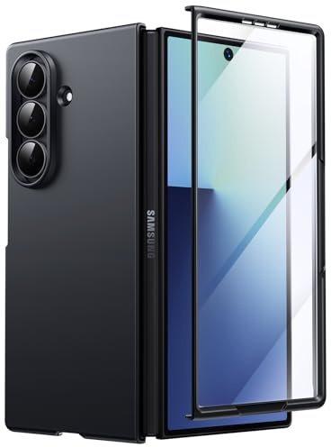 JETech Cover Slim per Samsung Galaxy Z Fold 7, Nero