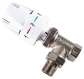 Automatisches Temperaturregelventil aus Messing for Fußbodenheizung – Größen 1/2, 3/4, 1, thermostatisches Heizkörperventil(3/4Inch)