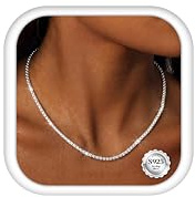 Dochais Silberkette Damen 925 Ohne Anhänger 2mm/3mm | Halskette Damen Silber 925 Silberverschluss Robuste Kette Silber Frauen Wasserfester Damen Schmuck Geschenk 16/18/20/22 Zoll