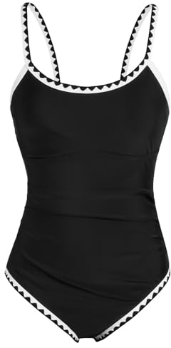 AOOWU Costume Intero Bambina, Costume da Bagno con Stampa Margherite, Elastico Regolabile Cinghie, vestibilità Comode per Spiaggia Piscina Nuoto Vacanze, per Bambine da 7 a 12 Anni