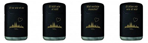 Unbekannt Feuerzeug Köln Skyline schwarz