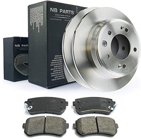 NB PARTS Bremsscheiben Bremsbeläge hinten 262 voll passend für Hyundai i30 ix35 Kia Ceed Sportage