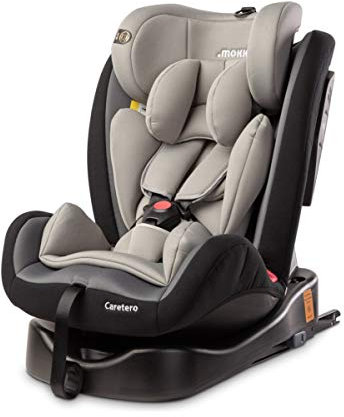 MOKKI Siège auto pivotant 360° Isofix 0-36 kg Groupe 0/1/2/3 Gris graphite