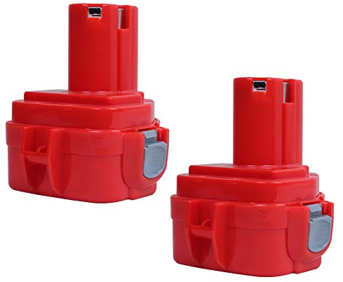 2 Pack 12V 4.8Ah Ni-MH Replacement for Makita Battery PA12 1220 1222 1233S 1233SA 1233SB 1233 1234 1235 1235B 1235F 192696-2 192698-8 192698-A 193138-9 193157-5 ML120 Cordless Power Tool