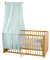 Bio Baby Betthimmel 100% Bio-Baumwolle (kbA) GOTS zertifiziert, Morgennebel, 115 x 300 cm