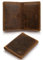 A-SLIM Bifold Leather Card Holder | Slim Bifold Wallet for Men & Women | RFID Blocking Compact Design | Doku (Raw Tan)