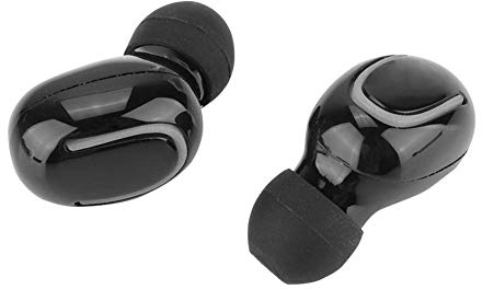 Topiky HBQ-Q32 Wireless Bluetooth 5.0 Ohrhörer TWS Lightable Headset Stereo-Kopfhörer Auto-Pairing mit Ladebox für Telefon/Tablet(Schwarz)