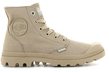Palladium Unisex Pampa Monochrome Sneaker Boots, Beige, 9 UK