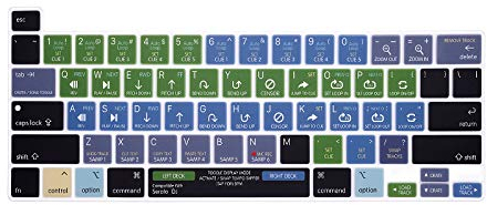 WYGCH Serato DJ Silikon Shortcuts Tastaturabdeckung Skin für MacBook Pro 16 Zoll A2141 2019 New 2020 New Pro 13,3 Zoll A2338 M1/A2251/A2289 mit Touch Bar & Touch ID US Version