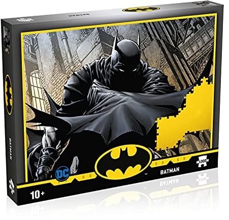 Winning Moves Batman Comics 1000 Piece Jigsaw Puzzle Game, Piece together Gotham City's hero Bruce Wayne, great for DC Comic fans, gift and toy for ages 10 plus