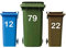 2 x Bin Numbers for Wheelie bins White Wheelie Bin House Numbers Differ Stickers Dustbin Sticker Peel & Stick Personalised Wheelie Bin Stickers House Number Home Recycling Box Wheelie Self Adhesive
