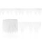com-four® 2 Meter Premium Eiszapfen Girlande als Weihnachtsdeko - Fensterbilder Weihnachten - Eiszapfen Winterdeko für Fenster und Türen (Girlande Eiszapfen 200x10cm)