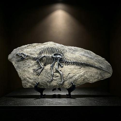 XINDAM Harz Spinosaurus Dinosaurier Fossil Statue Modell Simuliertes Skelett Home Office Display Dekorative Handwerk Box Dekoration (Stil 8)