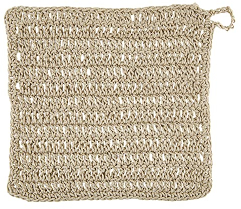 Santa Barbara Design Studio Pure Design Hanffaser-Waschlappen, quadratisch, 20,3 cm, Natur