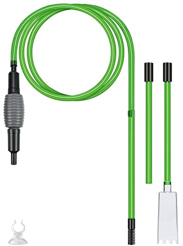 Noosverl Fish Tank Syphon Cleaner, Aquarium Syphon Pump Sand Gravel Changer Vacuum Siphon Pump Syphon Hose for Aquarium Water Filter Cleaner
