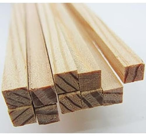 KREATIVITY WORLD - Balsa Leisten - 850 x 2 x 2 mm - 3 Stück