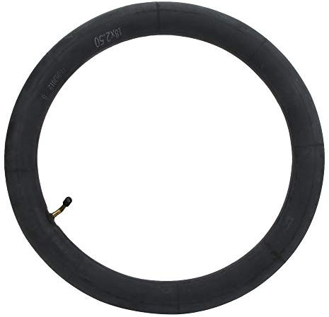 E-Bike Schlauch, 14zoll /16zoll /18zoll Butylkautschuk Schlauch Ersatz mit Gebogenem Ventil Inner Tube Ersatzschlauch für Elektrofahrräder Motorrad (18X2.50 gebogener Mund)