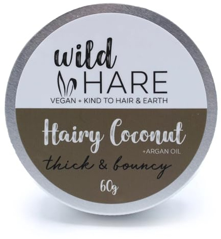 Amazing Thick and Bouncy Solid Vegan Coconut Shampoo Bar with Argan Oil - 60g