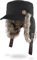 normani Wintermütze Wintercap mit Kunstfell und Ohrenklappen - Warme Innenpolsterung, Winddicht und Schirm für Damen und Herren Farbe Schwarz Größe L/XL