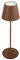 Velamp JOSEPHINE - Lampada da Tavolo LED - Senza fili ricaricabile – Impermeabile, adatta per interni ed esterni – Colore Corten