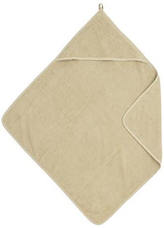 MEYCO Baby Kapuzenbadehandtuch 75x75cm Frottee Babyhandtuch Sand | 100 % Baumwolle - Oeko Tex zertifiziert - kuschelig weich - feuchtigkeitsabsorbierend & schnell trocknend