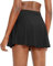 Timuspo Damen Activewear Plissee-Tennisrock mit Hose Kurze Mini Athletic High Waist Sommer Sportröcke
