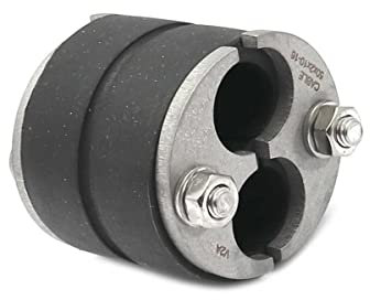 WITTKOWARE 50mm Mauerdurchführung (Ringraumdichtung), für Kabel/Rohre (2-fach geteilt 10-16mm)